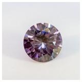 PURPLE MOISSANITE - 8.5mm Round brilliant cut