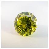 YELLOW MOISSANITE - 10mm Round brilliant cut