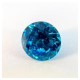 BLUE MOISSANITE - 10mm Round brilliant cut