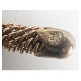 Jay King Blue Basin Turquoise Pendant With Mesh Copper Choker Necklace.