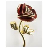 Joan Rivers Classics Collection Interchangeable Colorful Enamel gold Plated Base Metal Flower Pin Set .