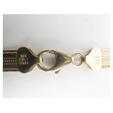 Milor Flat Reversable Sterling Silver Herringbone Necklace.