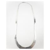 MILOR Sterling Silver Herringbone Necklace.