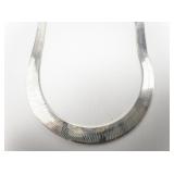 MILOR Sterling Silver Herringbone Necklace.