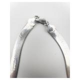 MILOR Sterling Silver Herringbone Necklace.
