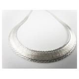MILOR Sterling Silver Herringbone Necklace.