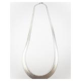 MILOR Sterling Silver Herringbone Necklace.