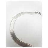 MILOR Sterling Silver Herringbone Necklace.