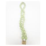 Double Strand Jade 14K Bead Bracelet .