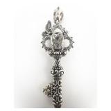 Barbara Bixby Skull & Butterfly Key Sterling And 18K Yellow Gold Enhancer .