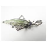 Barbara Bixby Grasshopper Sterling And 18K Yellow Gold Enhancer.