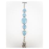 Whitney Kelly Southwestern Turquoise Sterling Silver Bracelet.