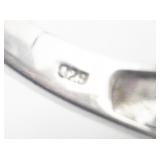 STS Jewels Burmese Pink Jade, "Orissa" Rhodolite Garnet sterling Silver Statement Ring. Size 9.5 - 9.75.