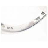 STS Jewels Rhinestone & CZ Accented Sterling Silver Cocktail Ring. Size 8.75 - 9.