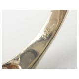 Coral, Ruby, & White Zircon Vermeil Cocktail Ring. Size 9.75 - 10.