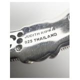 Judith Ripka Amethyst Cushion Cut Woven Sterling Silver Hinged Cuff Bracelet.