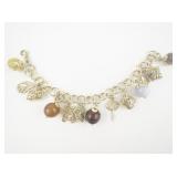 Milor 18K Clad Charm Bracelet.