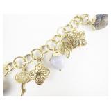 Milor 18K Clad Charm Bracelet.