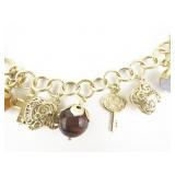 Milor 18K Clad Charm Bracelet.
