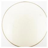 M&K Enamel Floral Double Vanity Gold Tone Base Metal Makeup Compact.