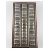 Red Storage Box with 29 Gemstone Boxes with Silicone Membrane