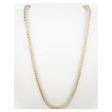 Technibond Polished Popcorn Vermeil Chain Necklace.