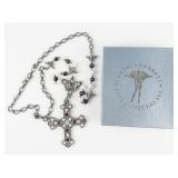 Cynthia Garrett ***Love Conquers All*** Muli-Colored Gemstone Base Metal Cross Necklace .