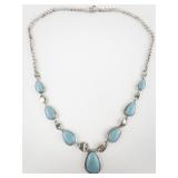 Whitney Kelly Turquoise Sterling Silver Necklace.