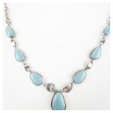 Whitney Kelly Turquoise Sterling Silver Necklace.