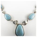 Whitney Kelly Turquoise Sterling Silver Necklace.