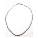 Suarti Padi Braided Sterling Silver Chain Necklace.