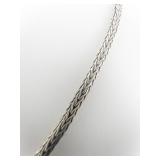 Suarti Padi Braided Sterling Silver Chain Necklace.