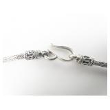 Suarti Padi Braided Sterling Silver Chain Necklace.