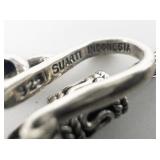 Suarti Padi Braided Sterling Silver Chain Necklace.