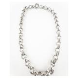 Edforce Chunky Stainless Steel Chain Necklace.