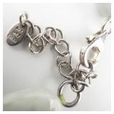 Gold Stone Jewelry Corp. Aventurine & Sterling Silver Bead Necklace.