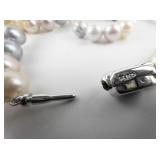 Multi-Colored Freshwater Sterling Silver Pearl Necklace.