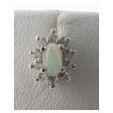 Ethiopian Welo Opal Sterling Silver Stud Earrings .