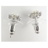 Ethiopian Welo Opal Sterling Silver Stud Earrings .