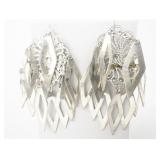 Group of 7 Base Metal French Wire, Post Back, & Clip-On Earrings .