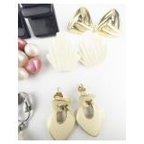 Group of 8 Funky, Fun, & Bold Base Metal Earrings .