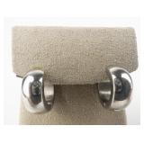 Chisel Mini Stainless Steel Hoop Earrings .