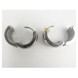 Chisel Mini Stainless Steel Hoop Earrings .