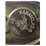 Bell Trading Post Serpentine (Dalmatian Jasper Or Jade?) Gold Tone Base Metal Clip-On Earrings .