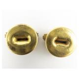 Pair of Ruptured Duck/Honorable Discharge Lapel Button Gilt brass Lapel Button .