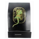 Wm Spear Designs Beautiful Champleve Enamel Iris Gold Plated Copper Lapel Pin. Attached To Original Packaging