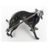 Dog (Whippet?) Brooch .
