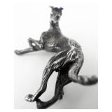Dog (Whippet?) Brooch .