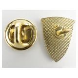 10 Year - Sons Of Norway Champleve Enamel Yellow Base Metal Lapel Pin.