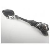 Spoon With A Dog Head On Handle Bar Brooch.